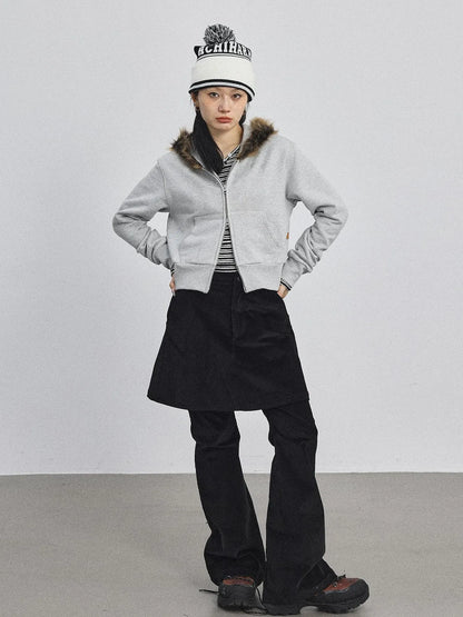 Cozy Fluffy Cropped Sweatshirt
