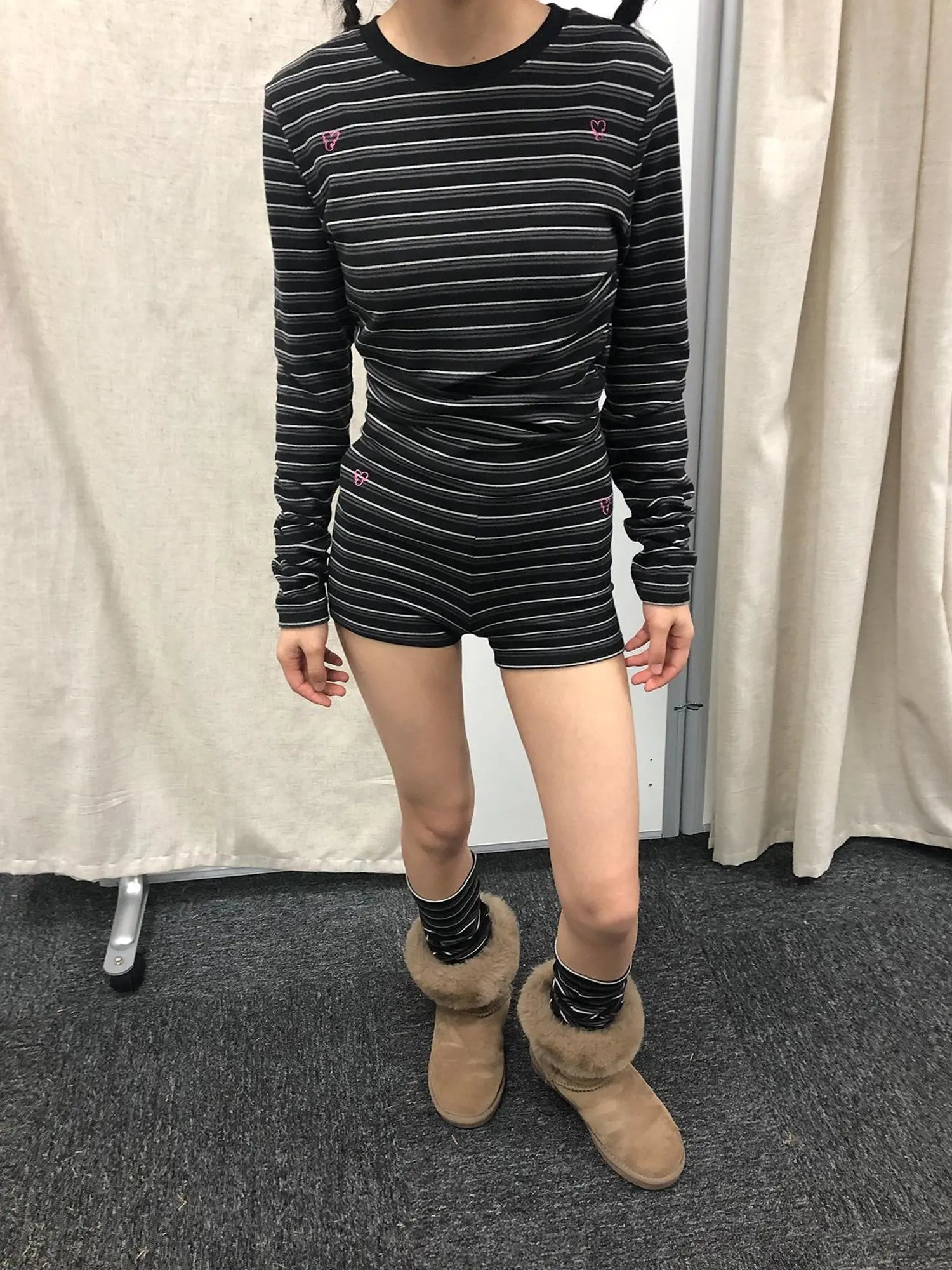 Crab Seal Rose High Waist Breton Leggings