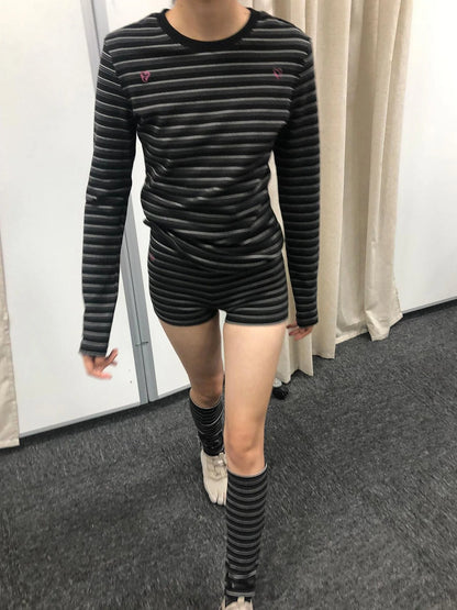 Crab Seal Rose High Waist Breton Leggings