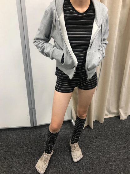 Crab Seal Rose High Waist Breton Leggings