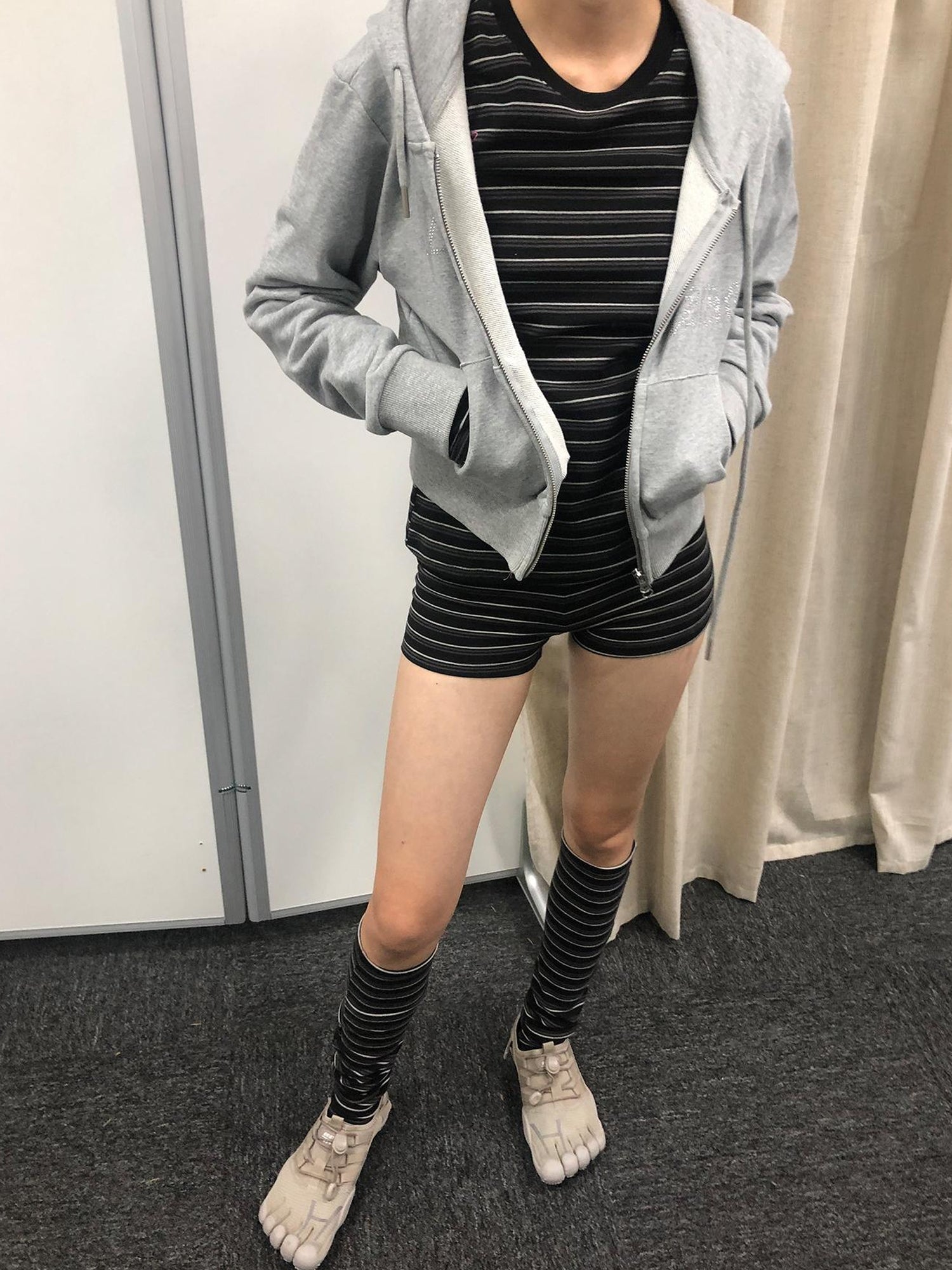 Achihara Crab Seal Rose High Waist Breton Leggings