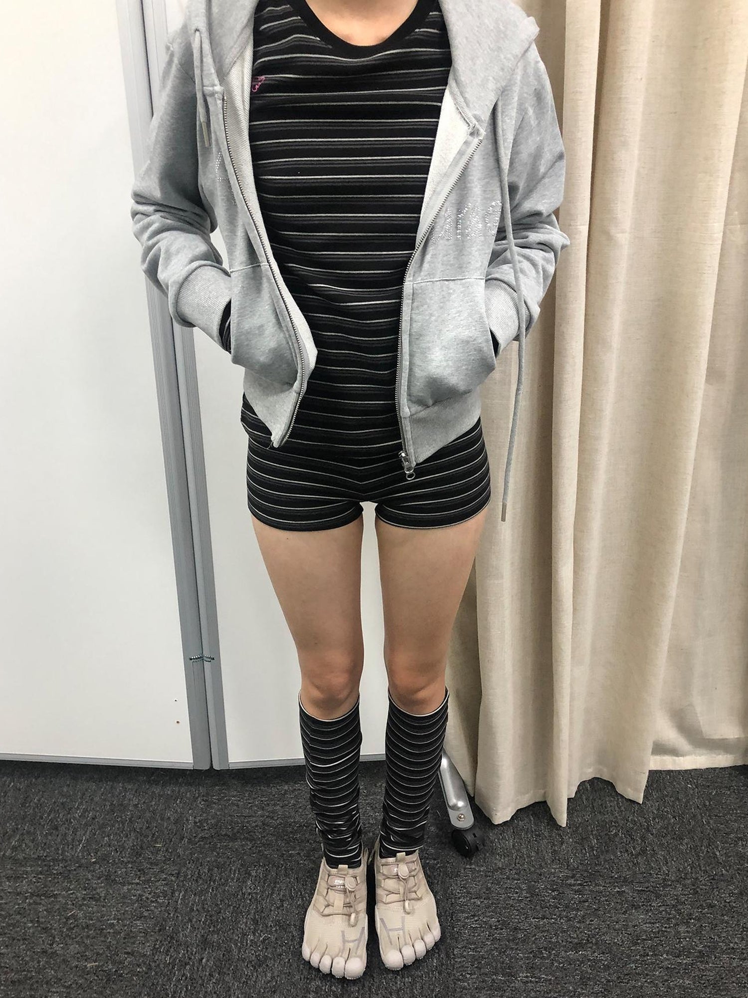 Achihara Crab Seal Rose High Waist Breton Leggings