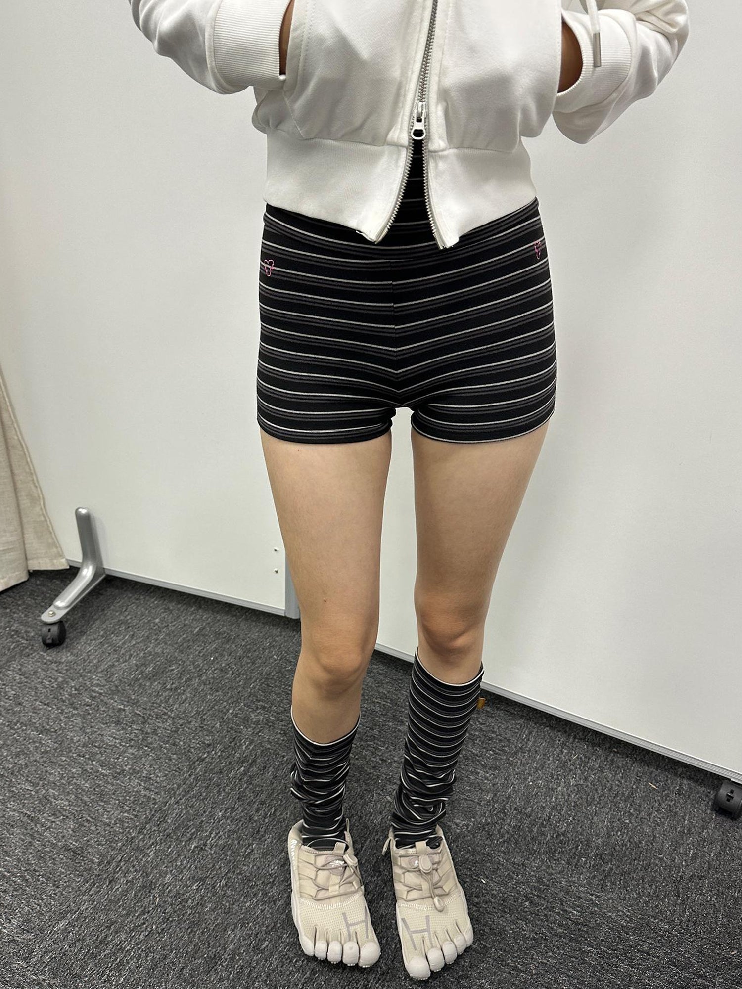 Achihara Crab Seal Rose High Waist Breton Leggings