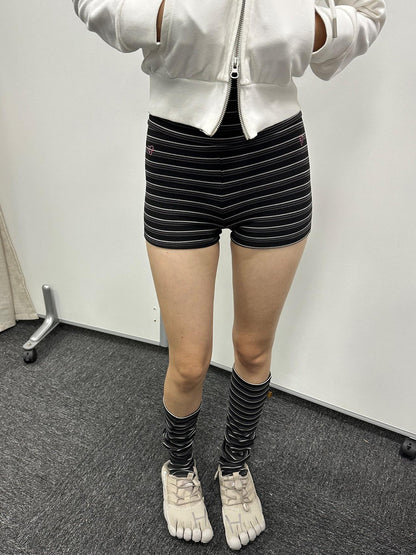 Achihara Crab Seal Rose High Waist Breton Leggings