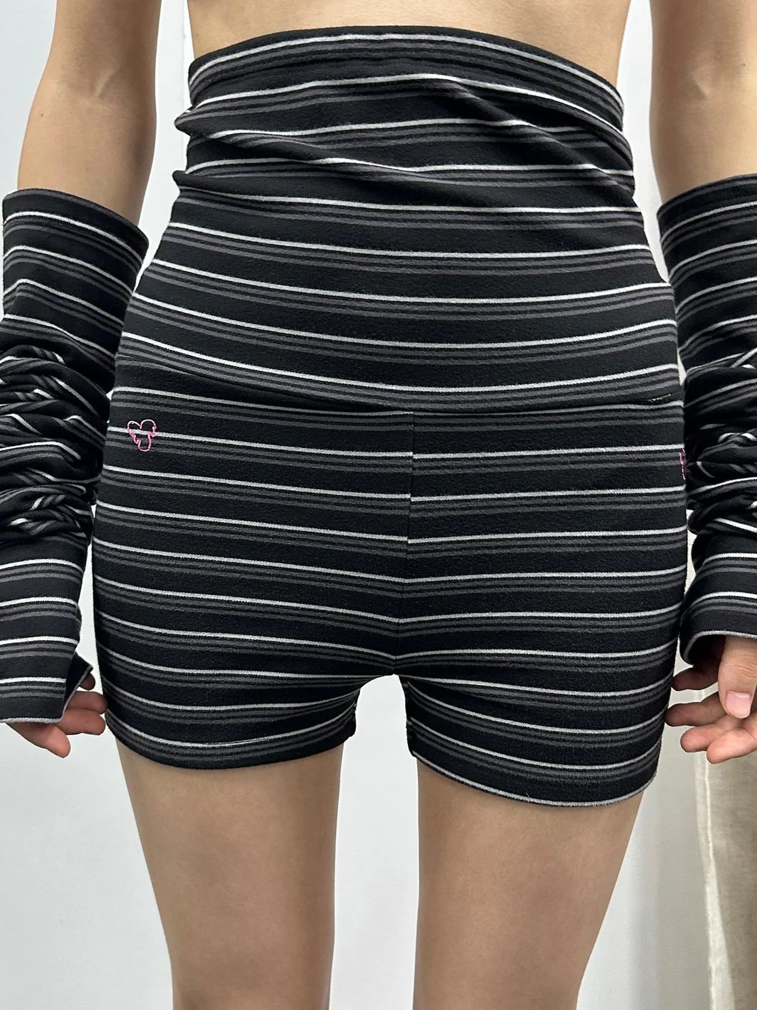 Crab Seal Rose High Waist Breton Leggings