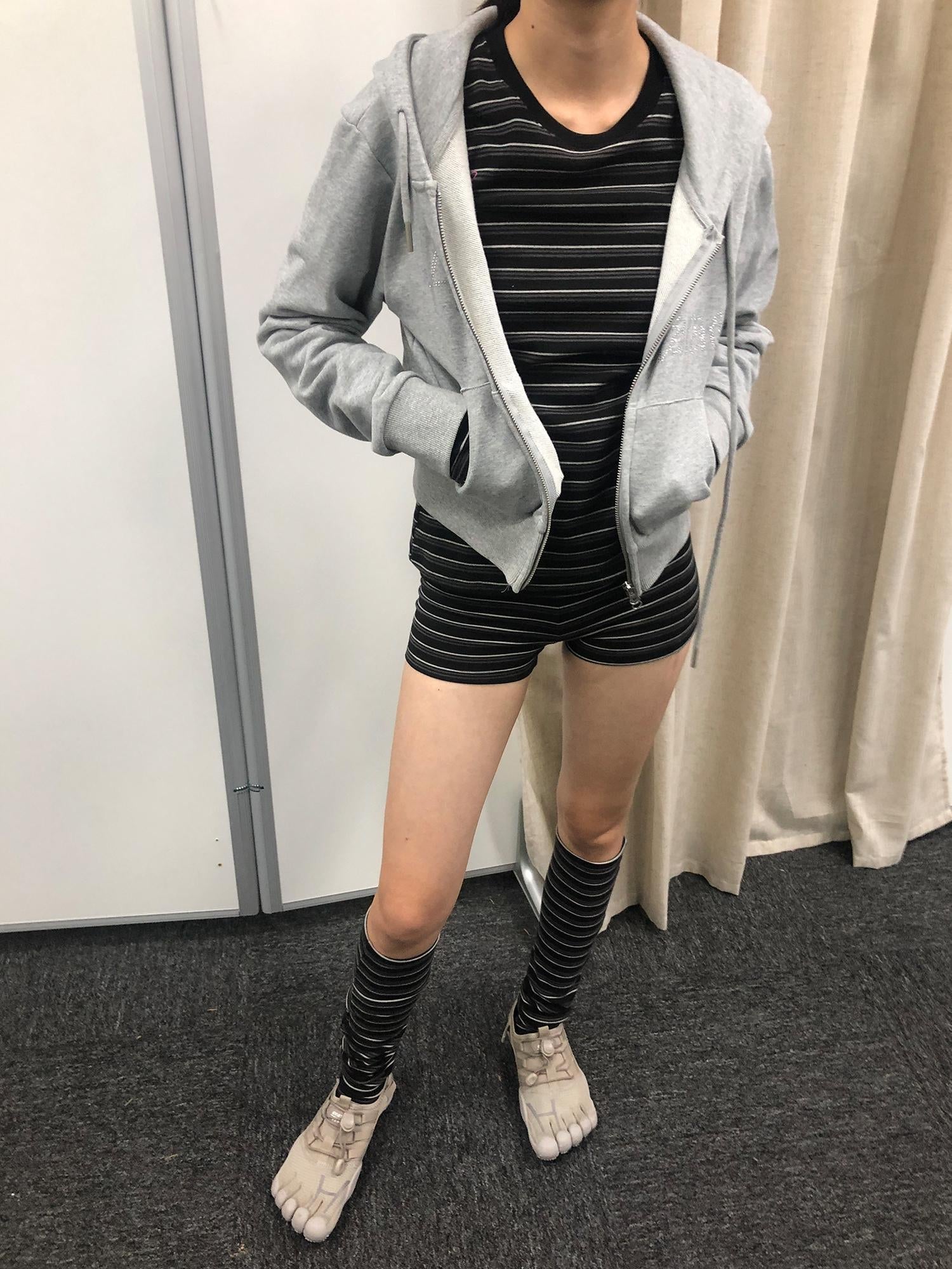 Achihara Crab Seal Rose High Waist Breton Leggings