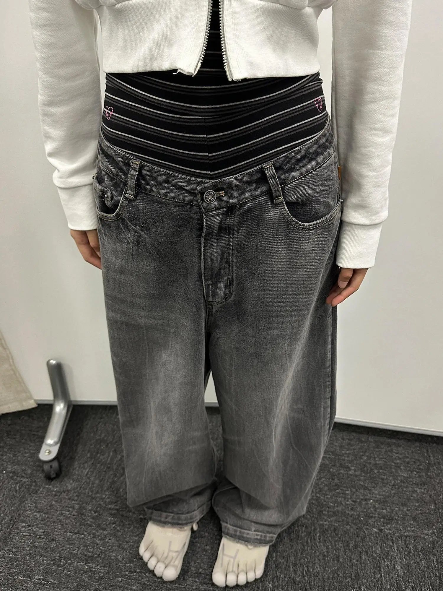 Crab Seal Rose High Waist Breton Leggings