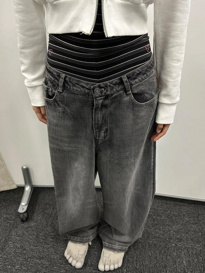 Crab Seal Rose High Waist Breton Leggings