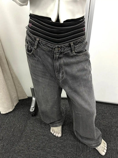 Crab Seal Rose High Waist Breton Leggings