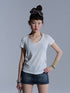 Achihara_Cropped_Raw_Hem_V-neck_Slim_Fit_Women&