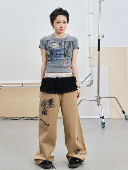 Cyber Punk Meraki Tee V-neck T-shirt Long-Sleeve