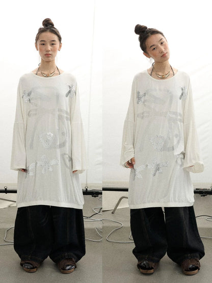 Dancing Bobo Monster Glitter Loose Tee