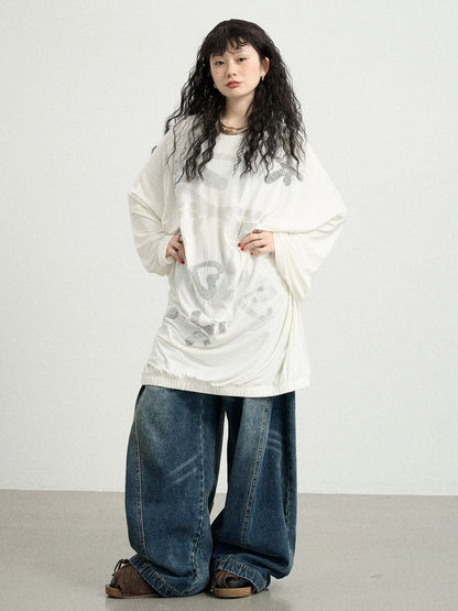 Dancing Bobo Monster Glitter Loose Tee
