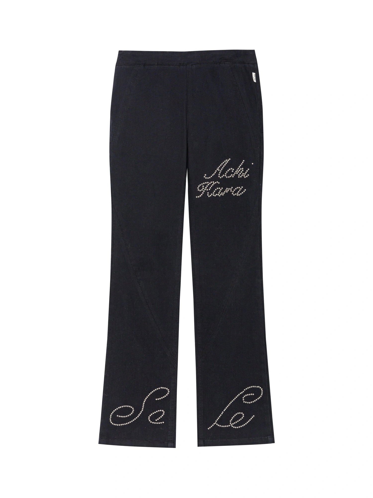 Distressed Denim With Rhinestone Flares