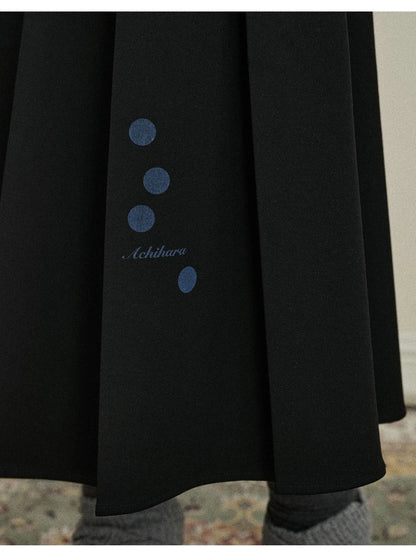 Double Sided Pleated Skirt With Print