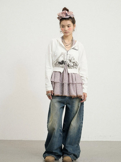 Dreamwave Cropped Hoodie
