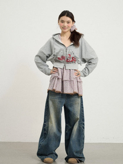 Dreamwave Cropped Hoodie