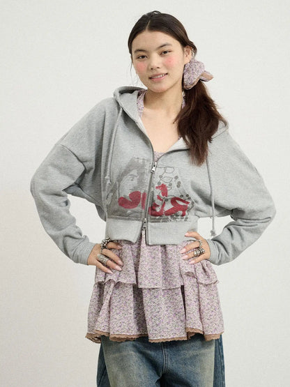 Dreamwave Cropped Hoodie