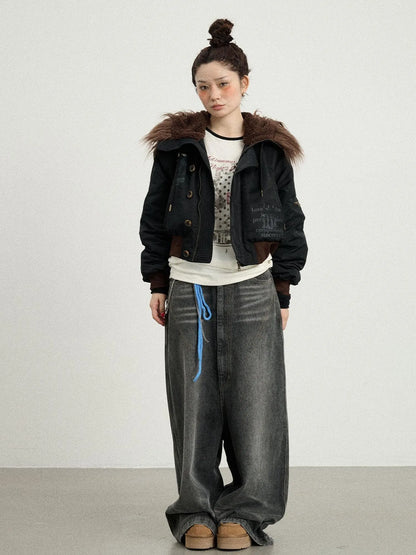 Drop Crotch Baggy Jeans Oversized Wide Leg Trousers
