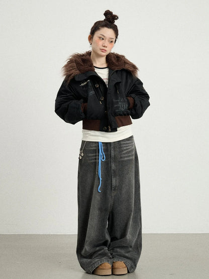 Drop Crotch Baggy Jeans Oversized Wide Leg Trousers