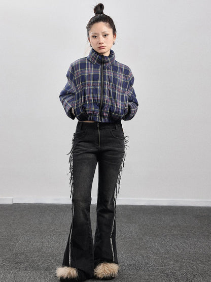 Achihara Dual-Persona Reversible Plaid Jacket