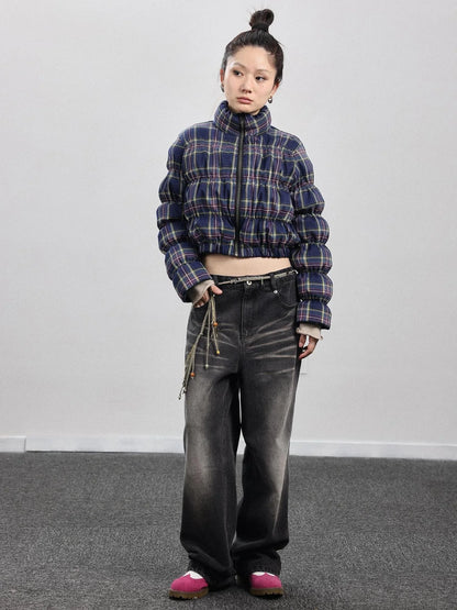 Dual-Persona Reversible Plaid Jacket