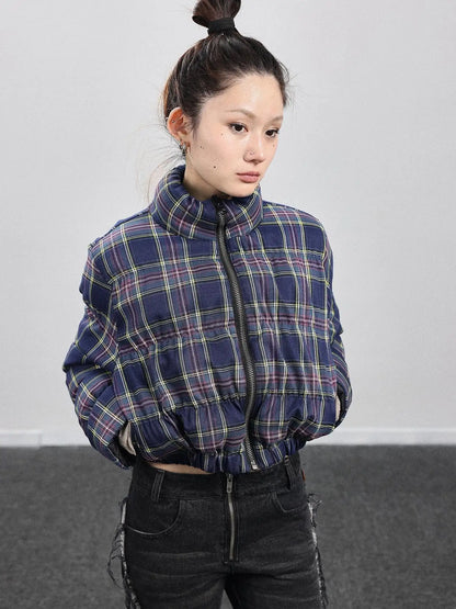 Dual-Persona Reversible Plaid Jacket