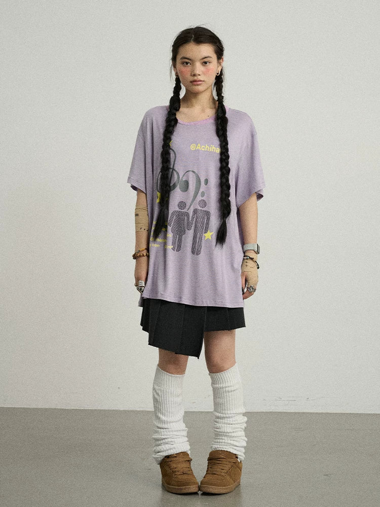 Achihara Electronic Bestie Relaxed Fit Tee-2
