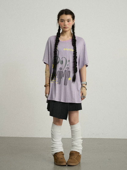 Achihara Electronic Bestie Relaxed Fit Tee-2