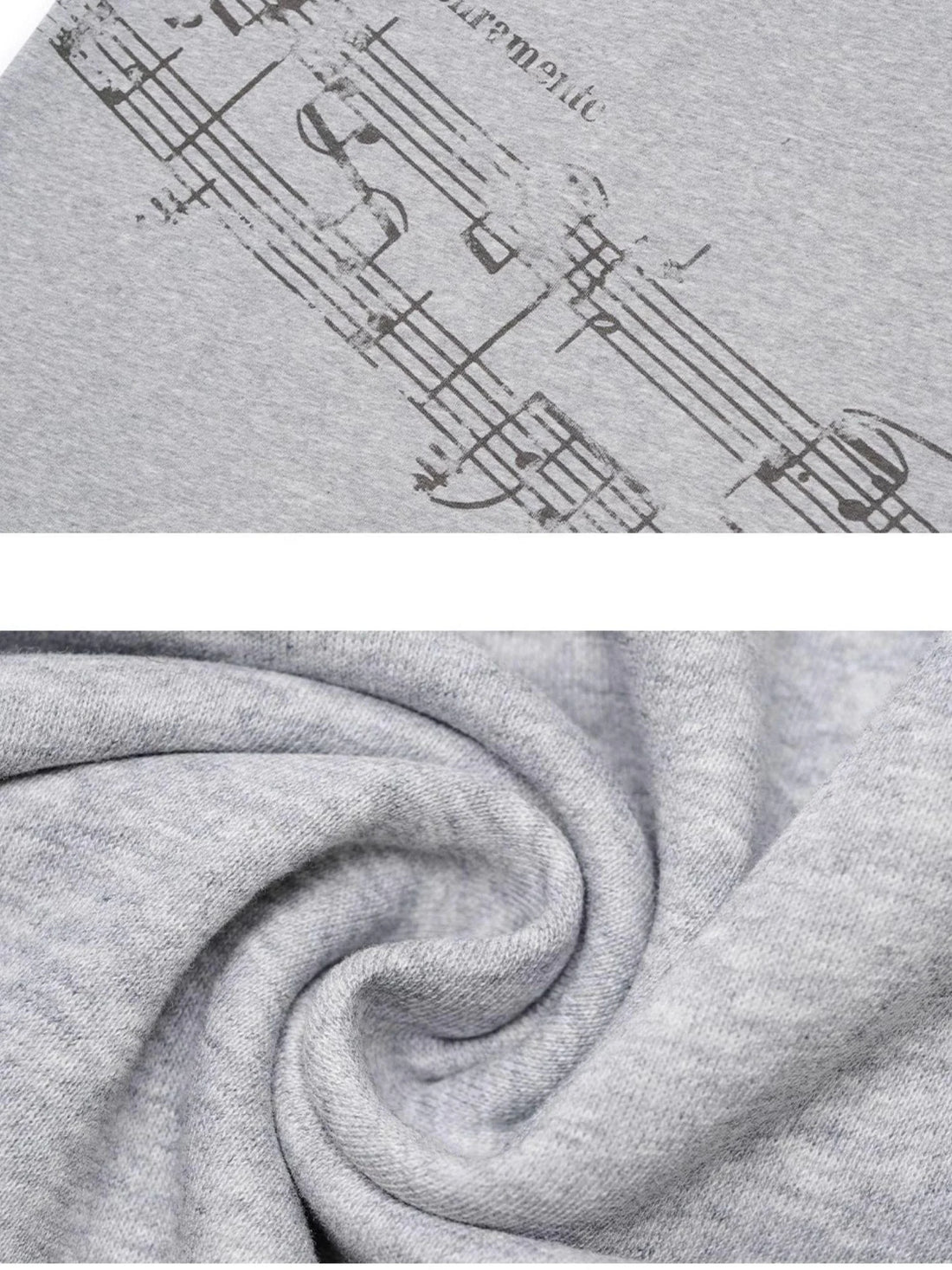 Emotional A-Line Skirt With Musical Print