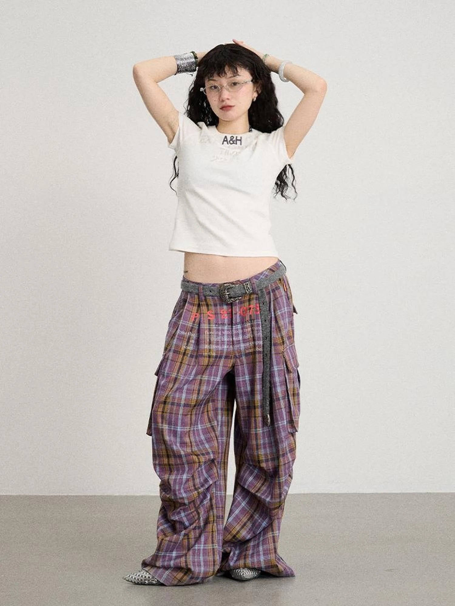 Explosion Color Block Ribbed Lettering Tee