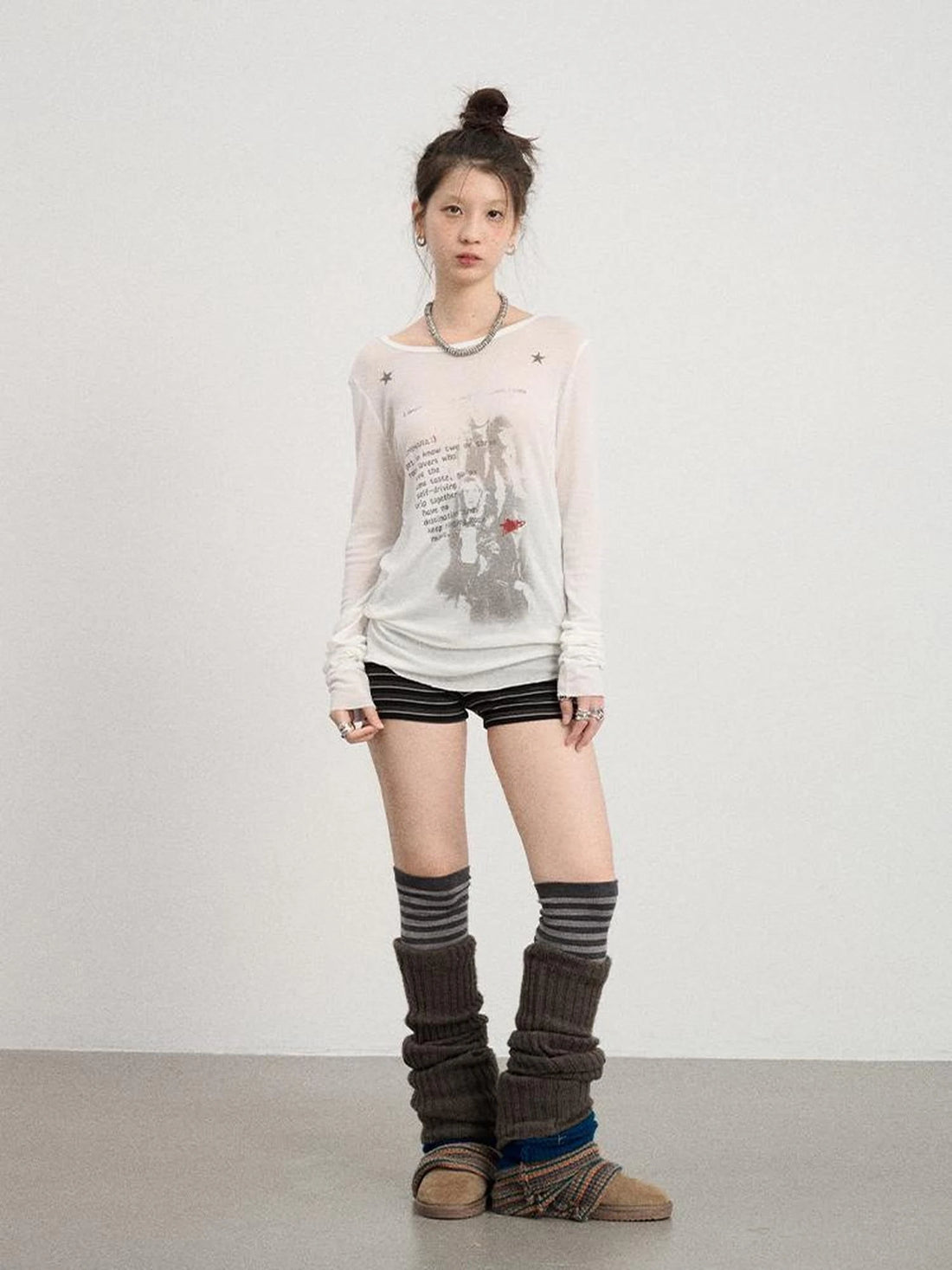 Fallen Satan Lightweight Rock Print Summer Tee