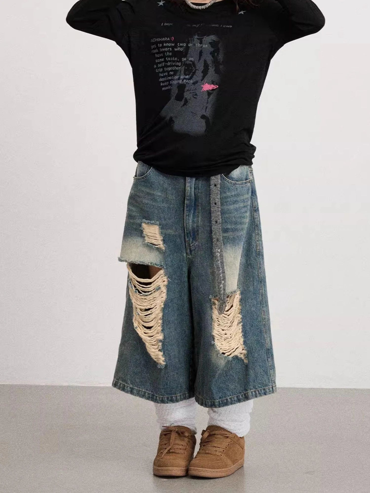 Fallen Satan Lightweight Rock Print Summer Tee