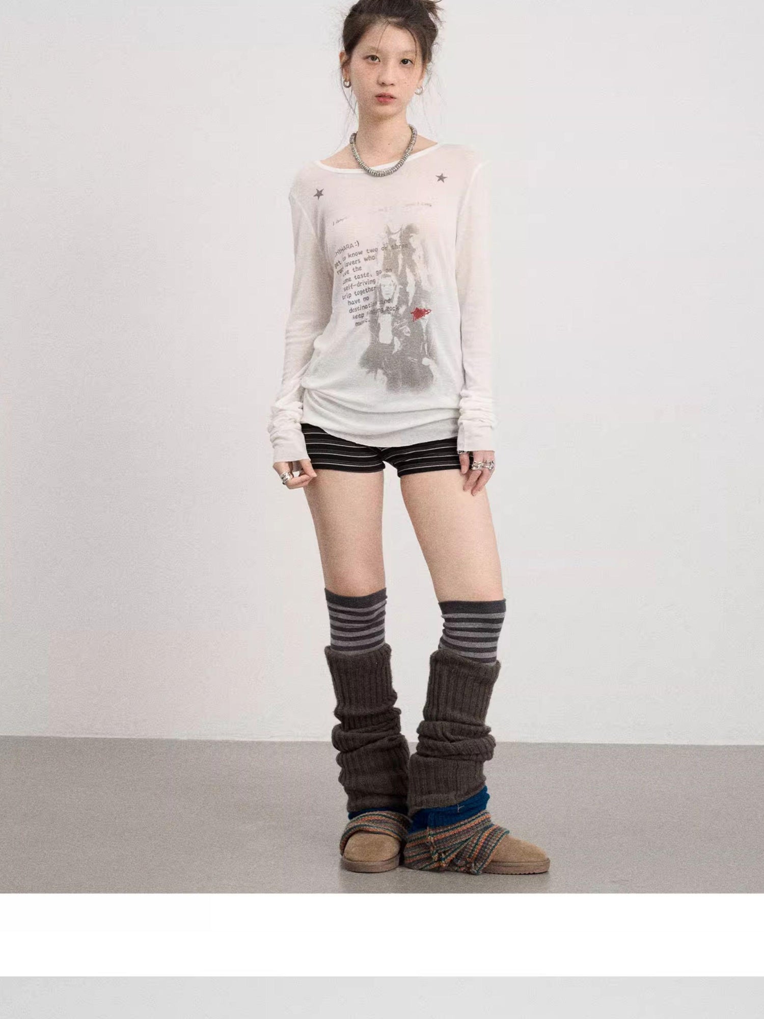 Achihara Fallen Satan Lightweight Rock Print Summer Tee