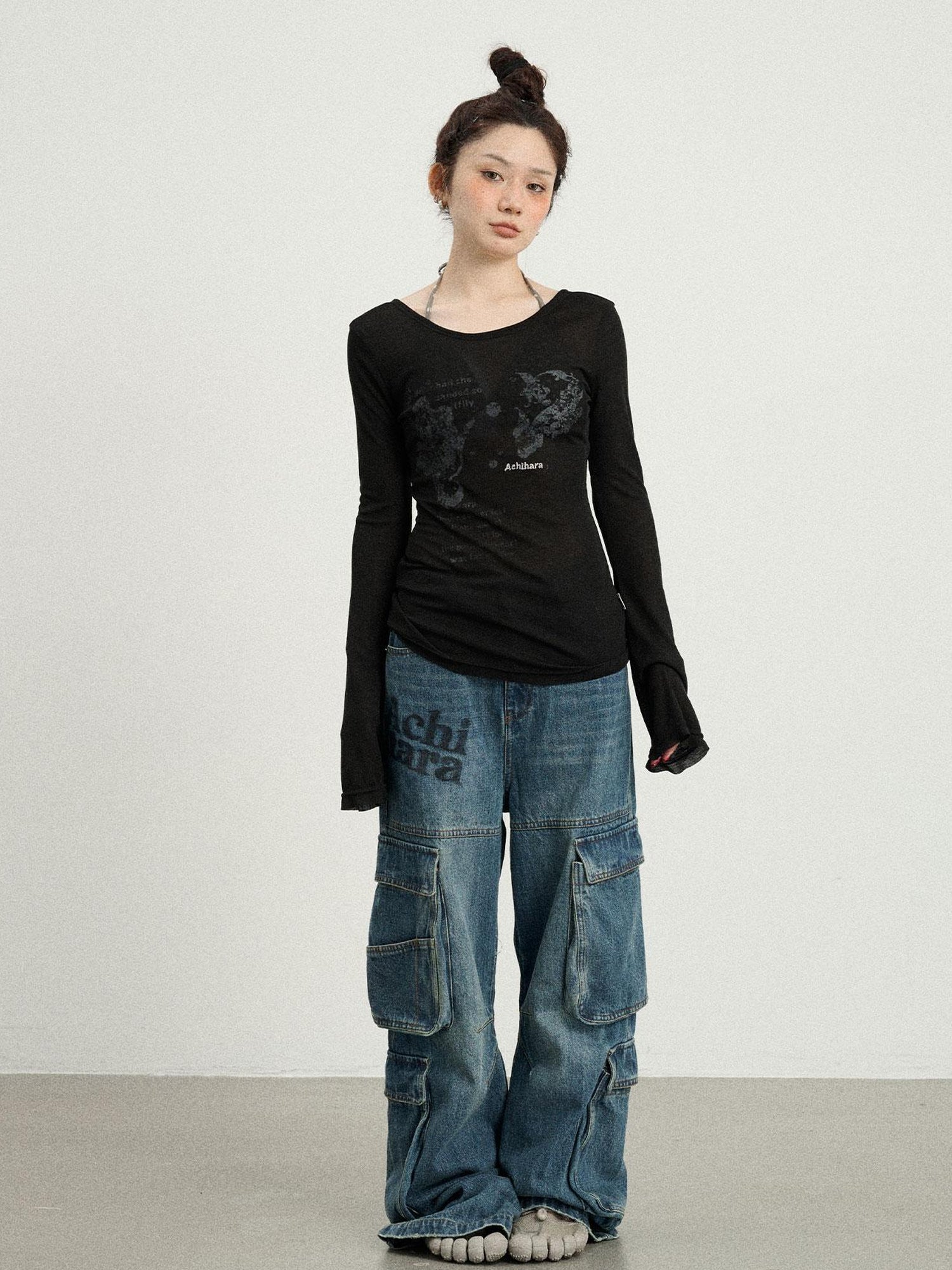Achihara Fish Princess Long Sleeve T-shirt