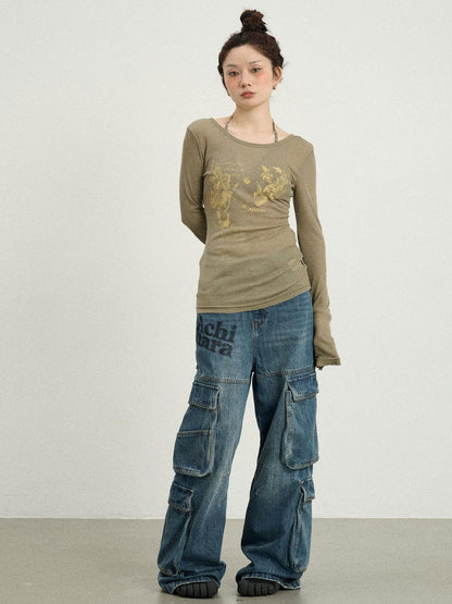 Achihara Fish Princess Long Sleeve T-shirt