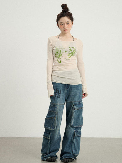 Achihara Fish Princess Long Sleeve T-shirt