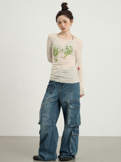 Achihara Fish Princess Long Sleeve T-shirt