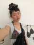 Achihara Floral Check Plaid Print Grid Pattern Women&