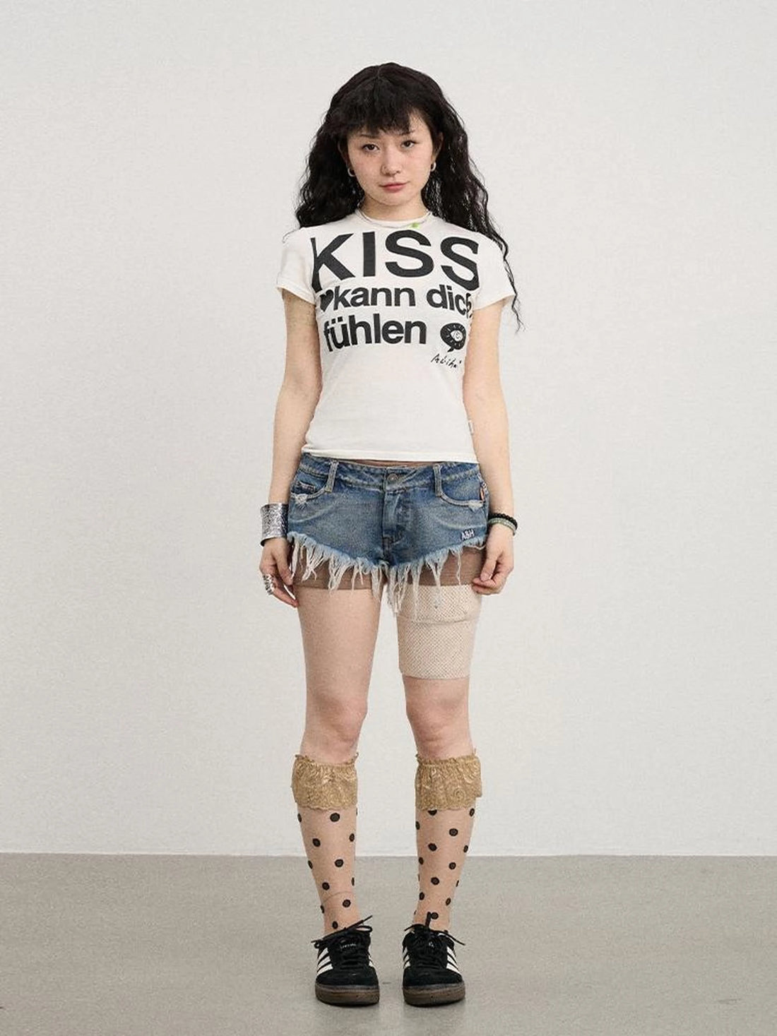 Frayed Edge Denim Shorts 2025 Summer Low Rise Triangle Casual