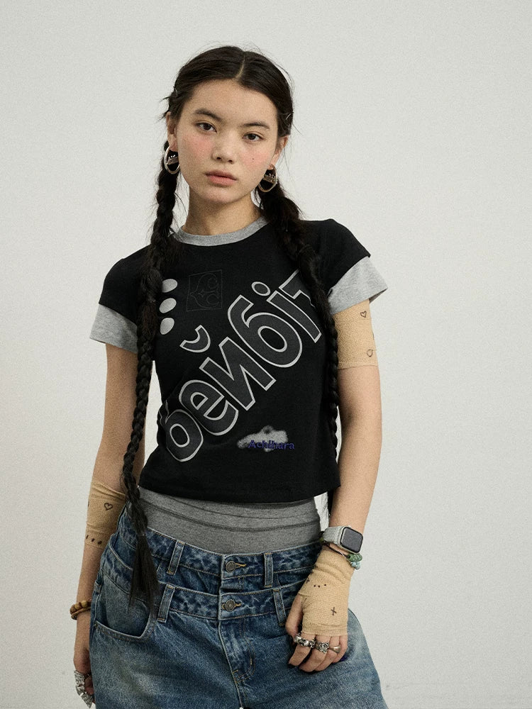 Achihara Gemini Cotton Tee With Kazakh Print-5