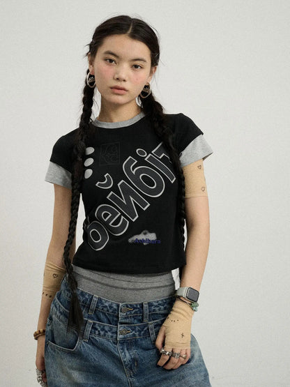 Gemini Cotton Tee With Kazakh Print