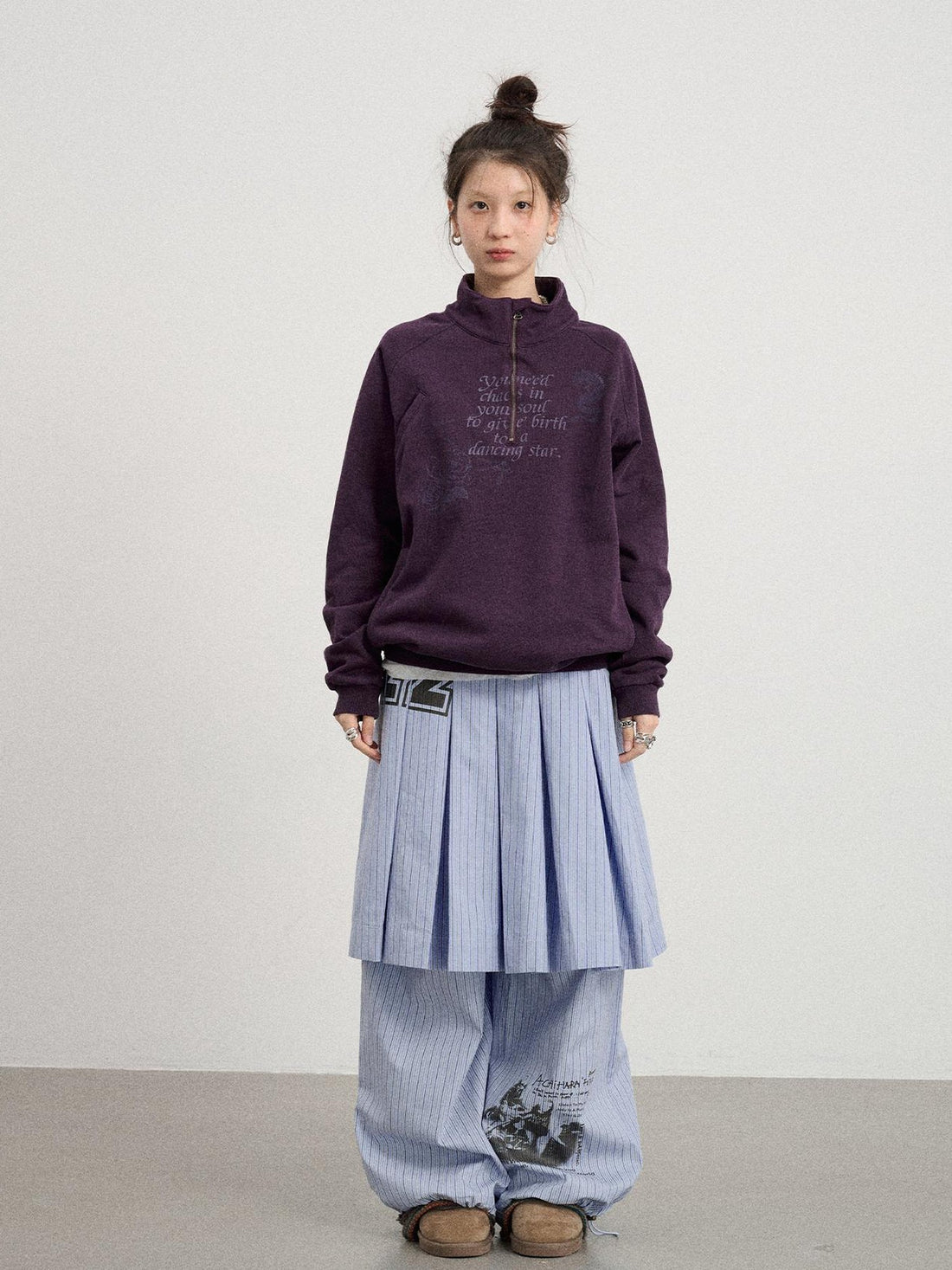 Achihara Genesis Coastal Dragon Print Sweatshirt