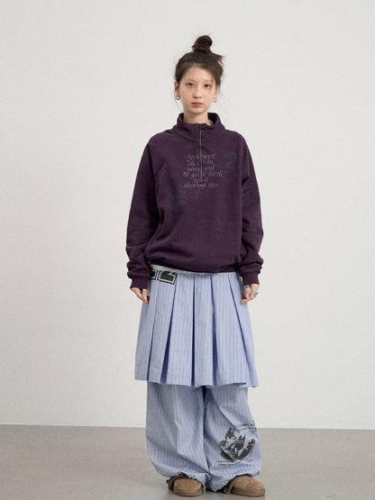 Achihara Genesis Coastal Dragon Print Sweatshirt