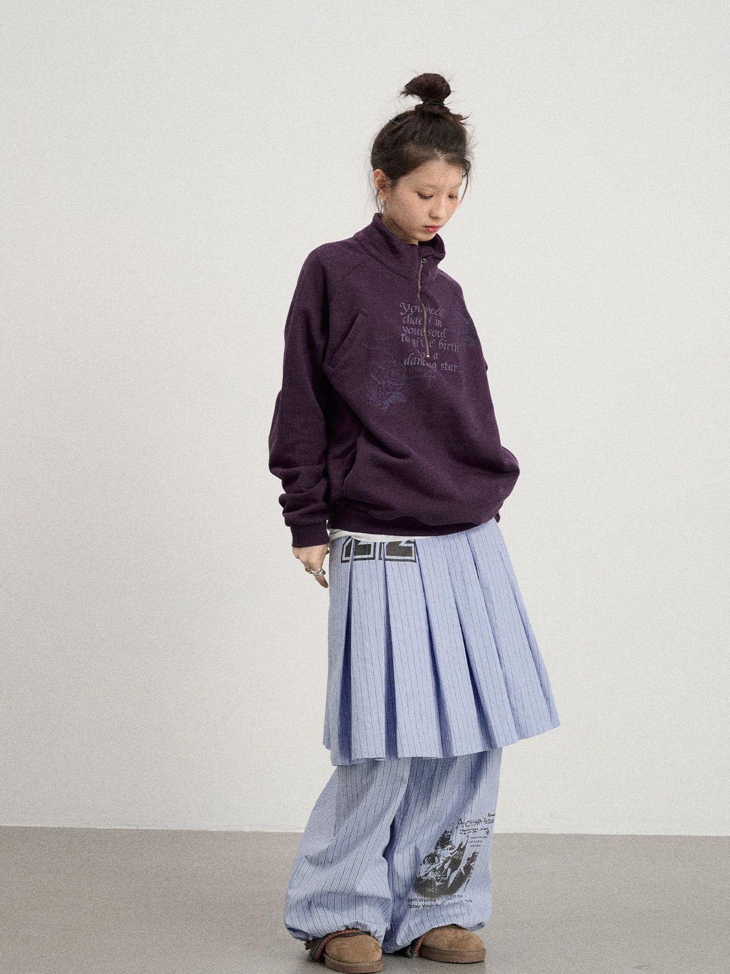 Achihara Genesis Coastal Dragon Print Sweatshirt