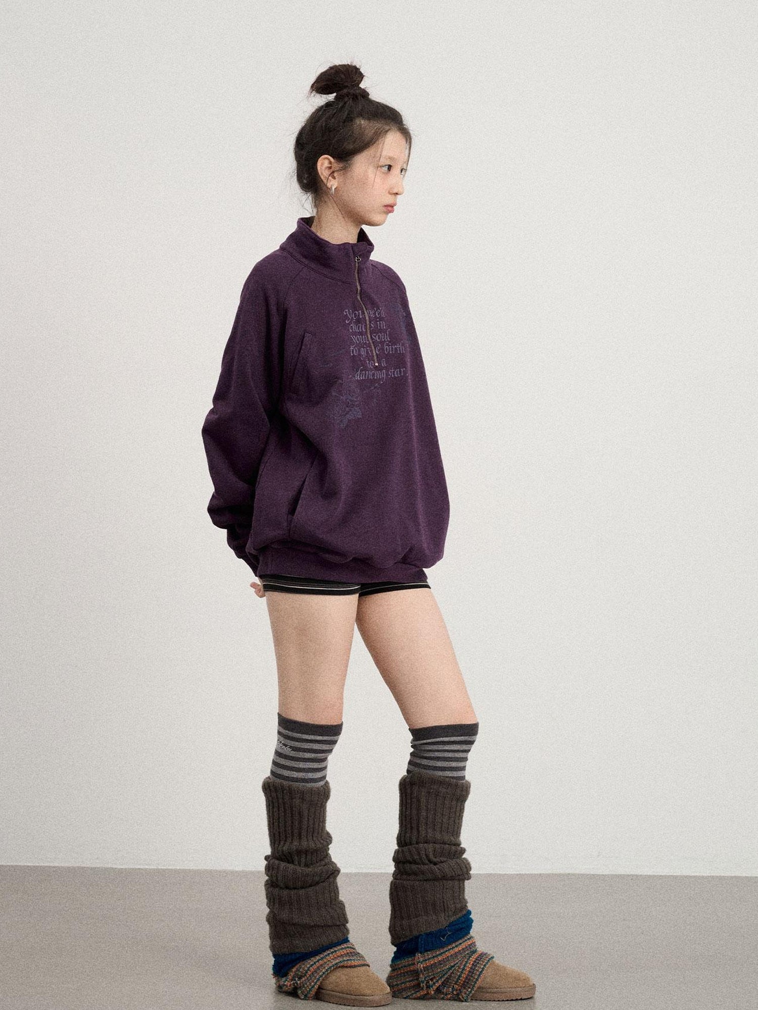 Achihara Genesis Coastal Dragon Print Sweatshirt