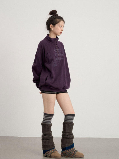 Achihara Genesis Coastal Dragon Print Sweatshirt