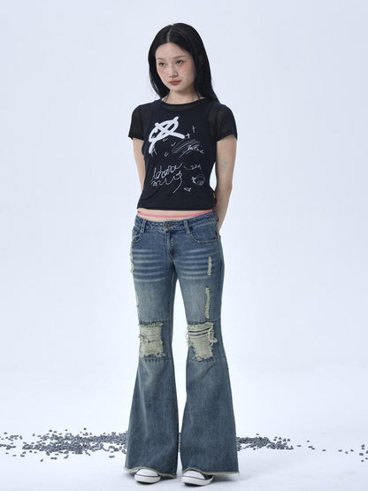 Achihara Glass Jellyfish Summer Graphic Tee
