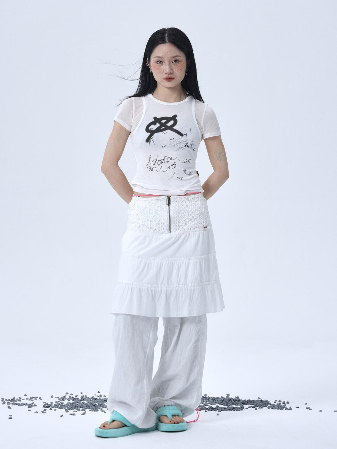 Achihara Glass Jellyfish Summer Graphic Tee