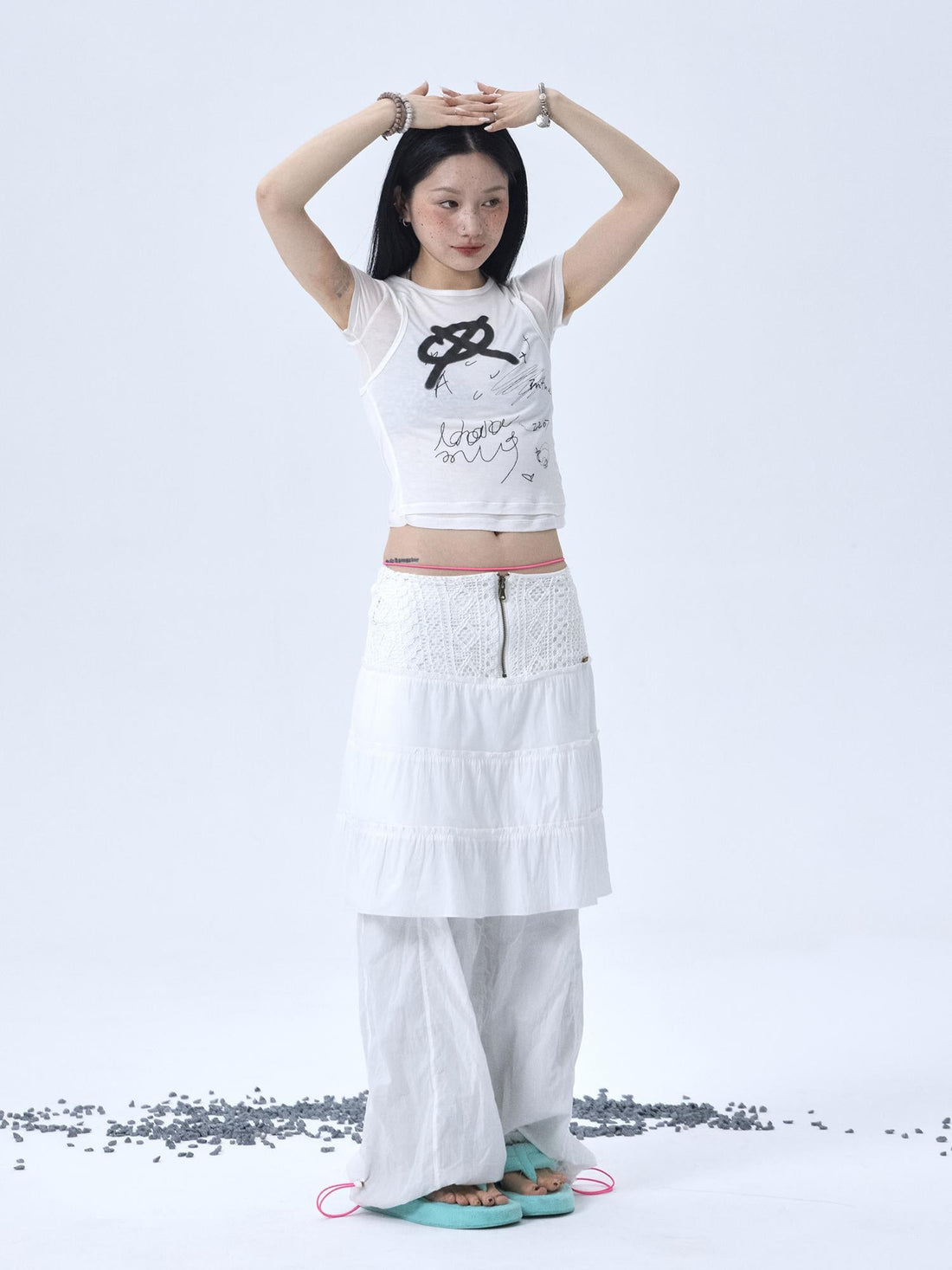 Achihara Glass Jellyfish Summer Graphic Tee